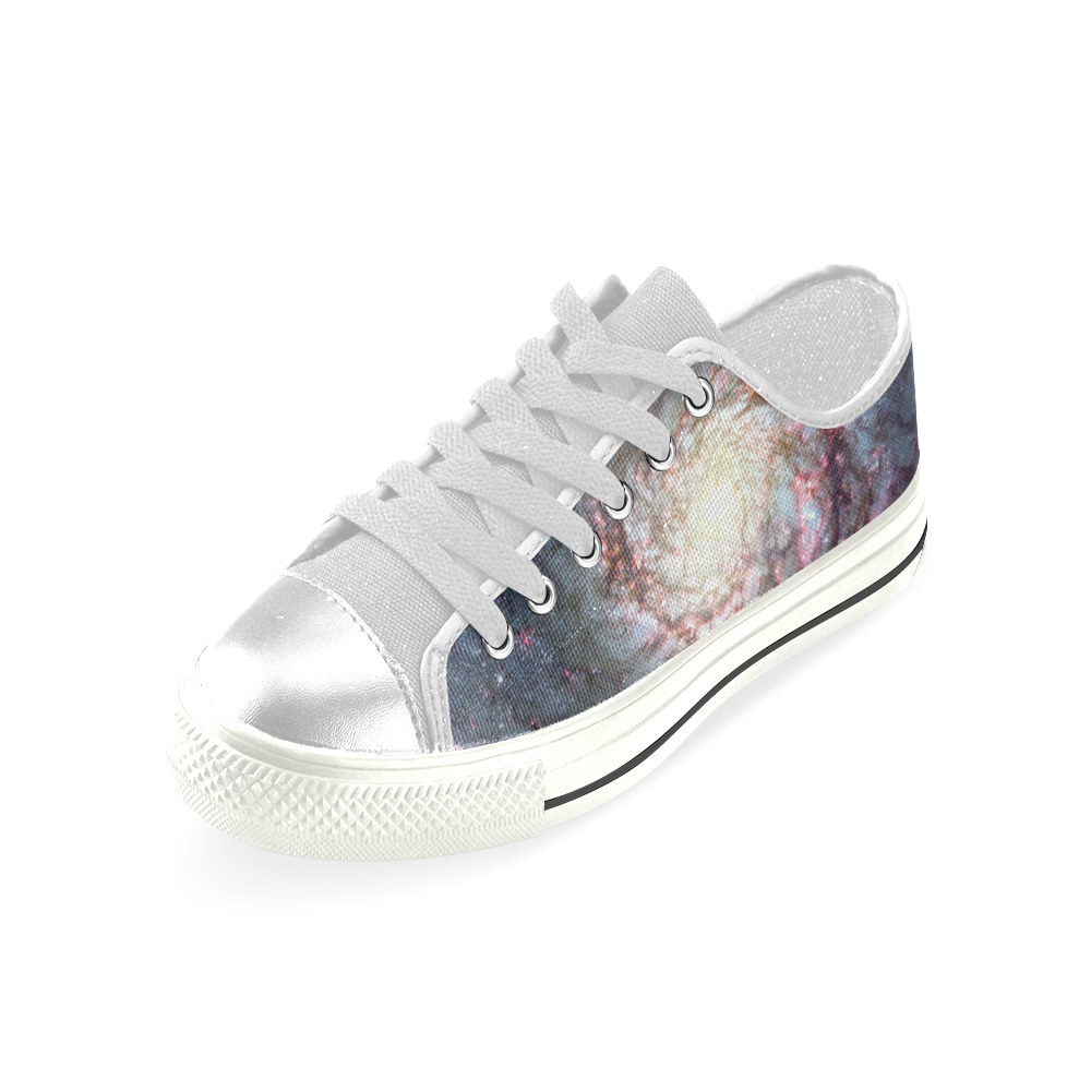 NASA: Whirlpool Galaxy Stars Outerspace Women's Classic Canvas Shoes (Model 018)