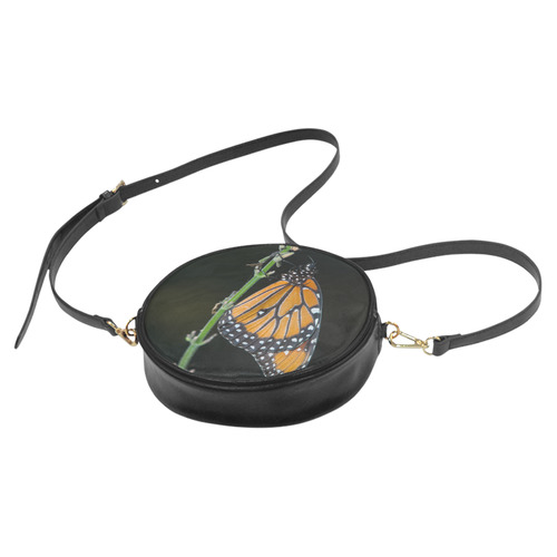 Monarch Butterfly Round Sling Bag (Model 1647)