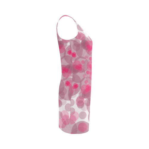 Pink and purple soft spots Medea Vest Dress (Model D06)