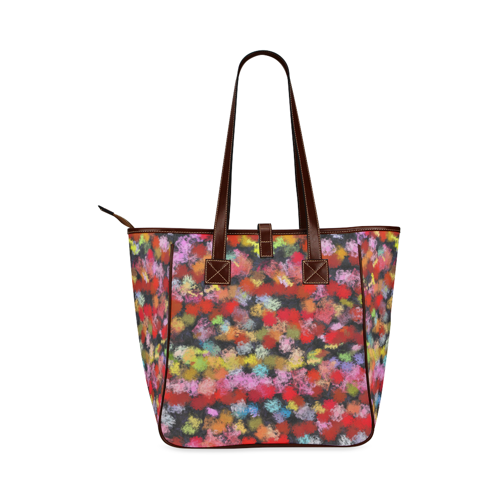 Colorful paint strokes Classic Tote Bag (Model 1644)