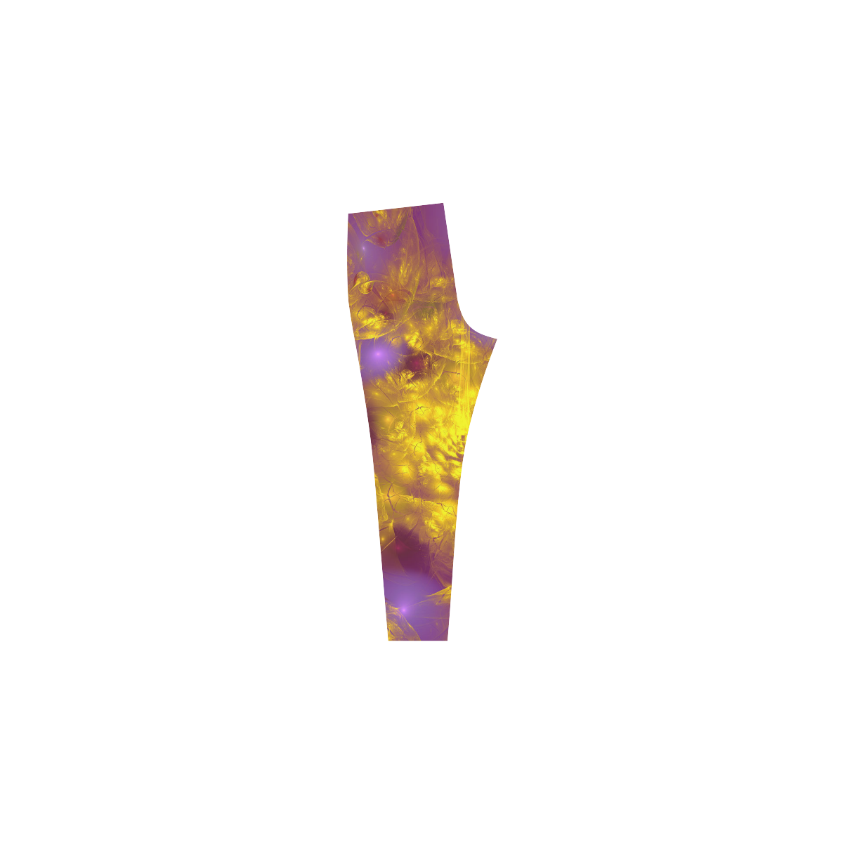 Bright purple and yellow Cassandra Women's Leggings (Model L01)