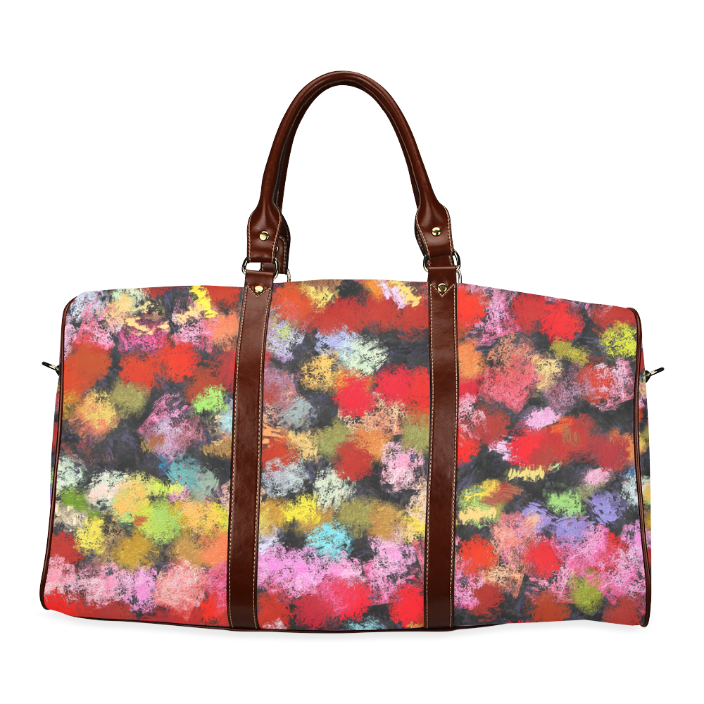 Colorful paint strokes Waterproof Travel Bag/Small (Model 1639)