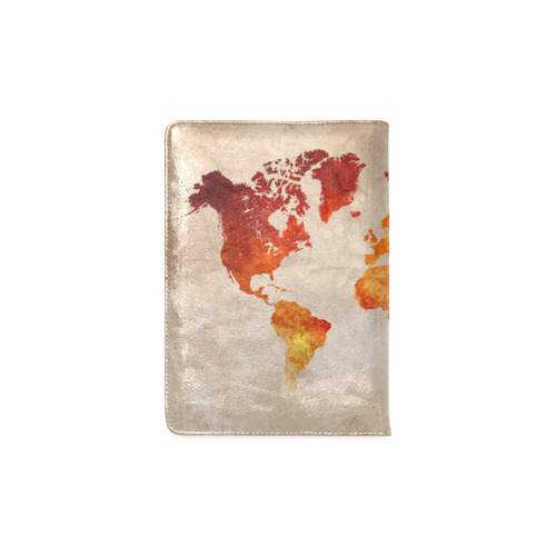 world map 33 Custom NoteBook A5