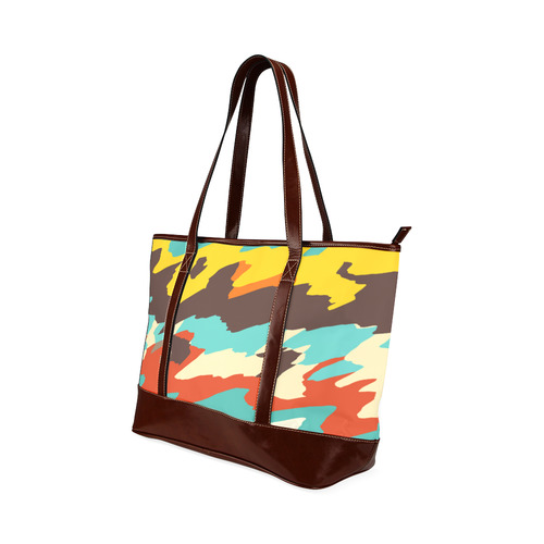 Wavy retro  texture Tote Handbag (Model 1642)