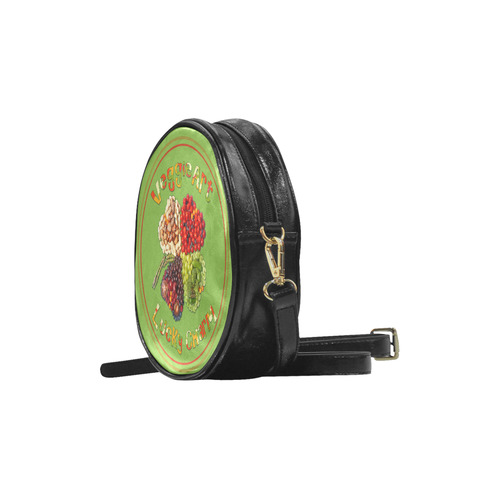 VeggieArt Lucky Charm Clover Round Sling Bag (Model 1647)