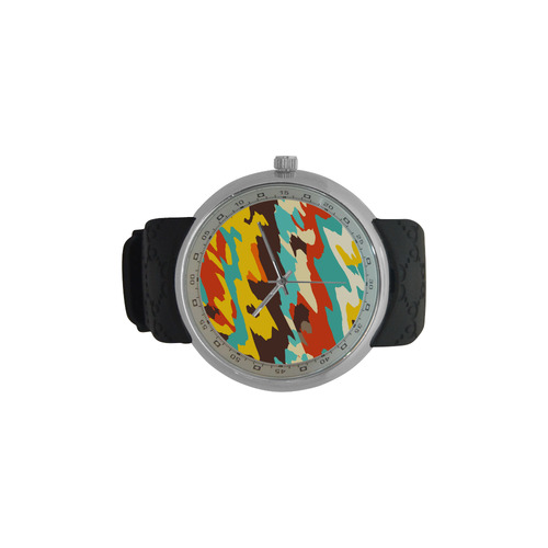 Wavy retro  texture Men's Resin Strap Watch(Model 307)