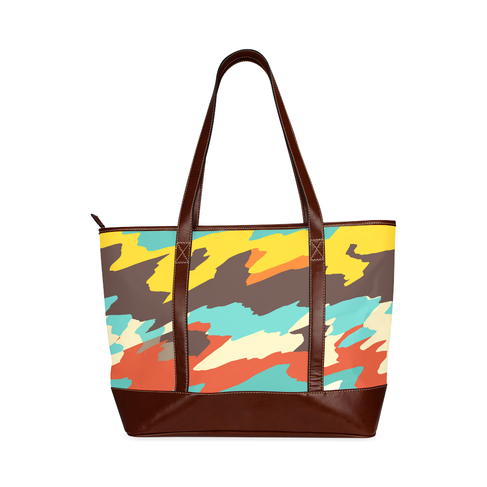 Wavy retro  texture Tote Handbag (Model 1642)