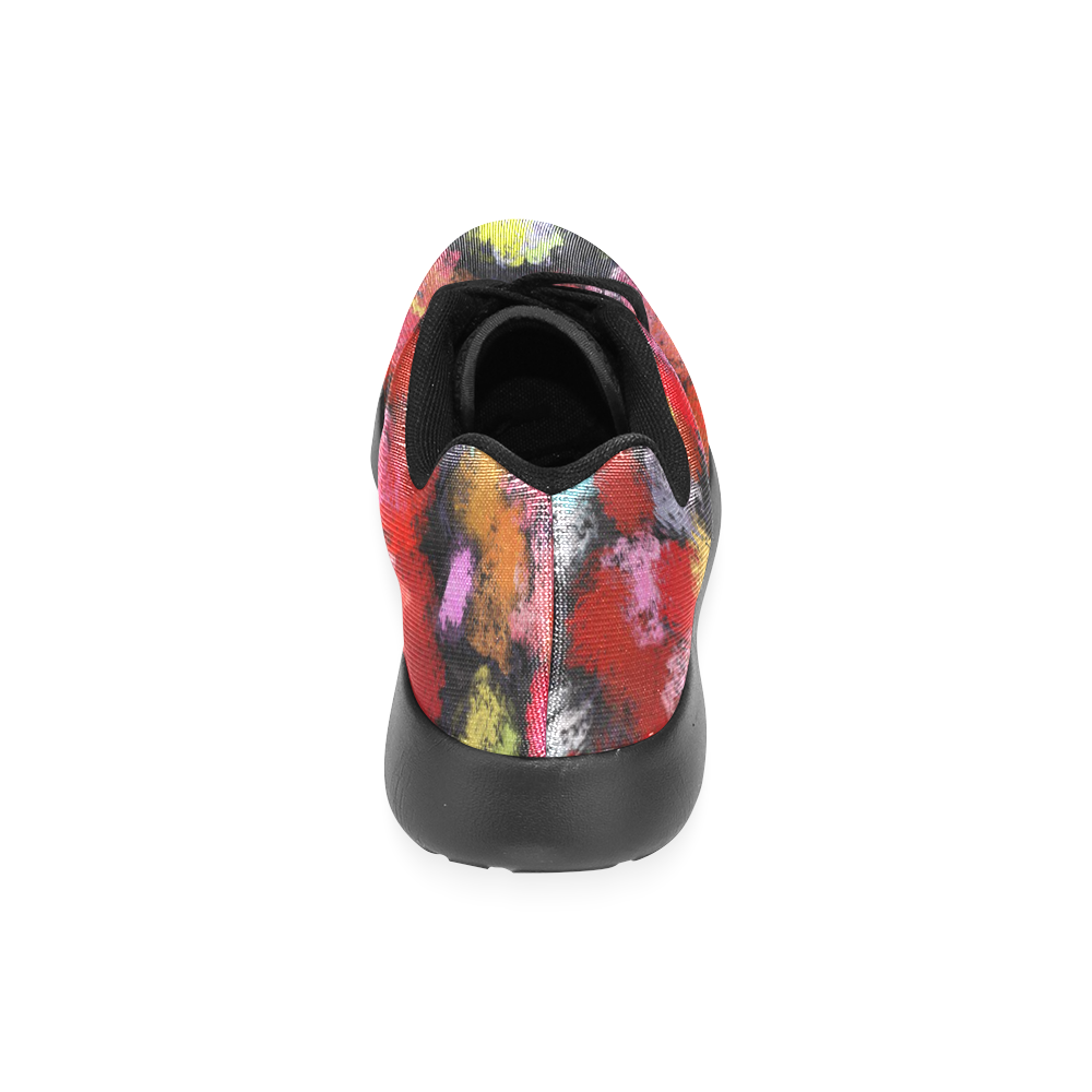 Colorful paint strokes Women’s Running Shoes (Model 020)