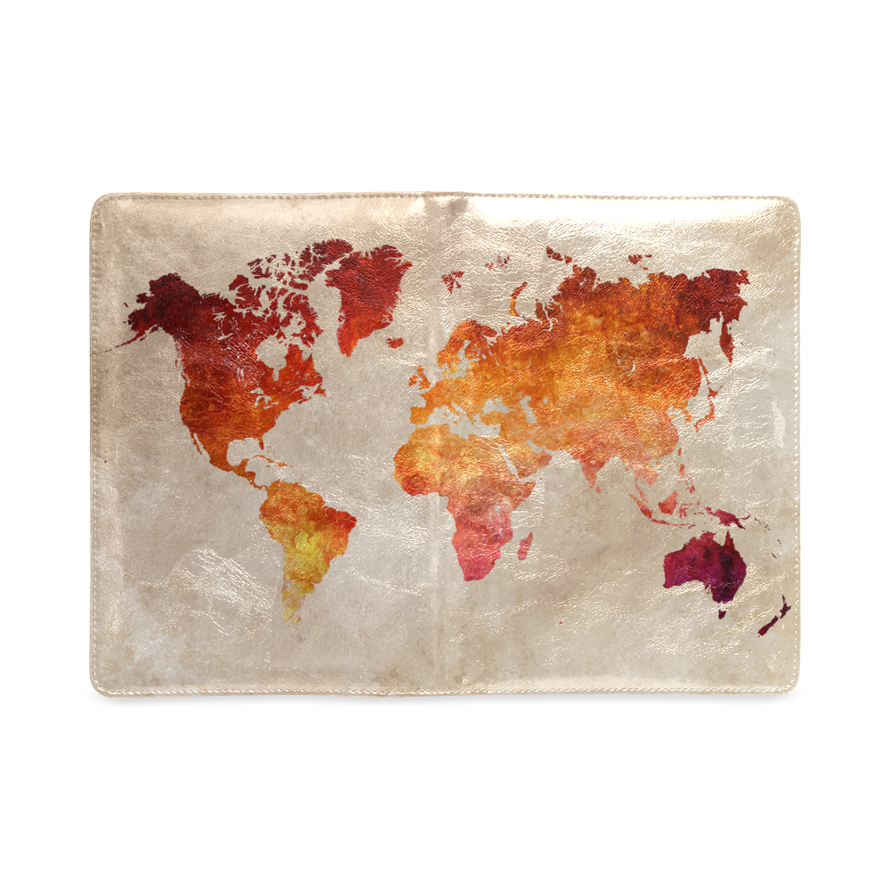 world map 33 Custom NoteBook A5