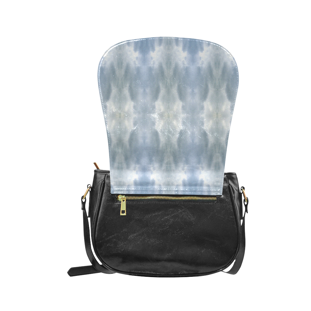 Ice Crystals Abstract Pattern Classic Saddle Bag/Small (Model 1648)