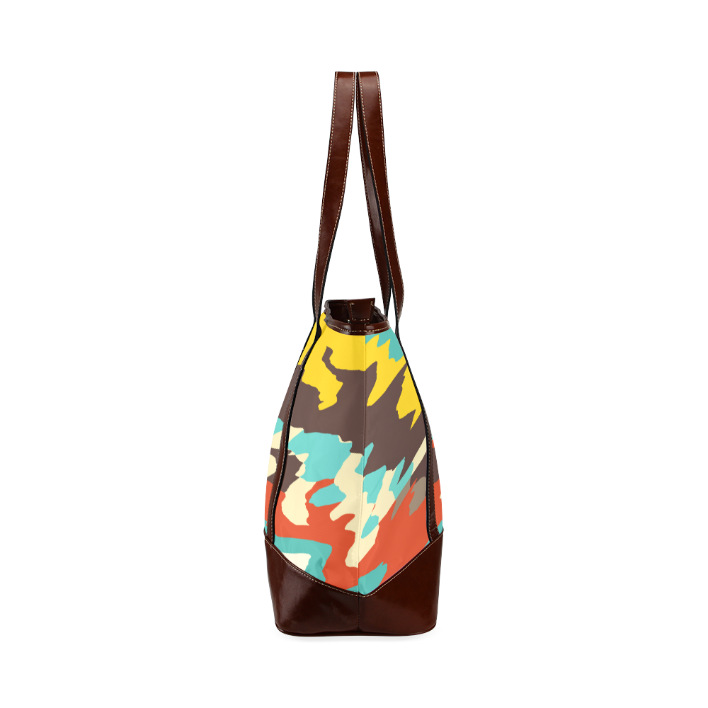 Wavy retro  texture Tote Handbag (Model 1642)