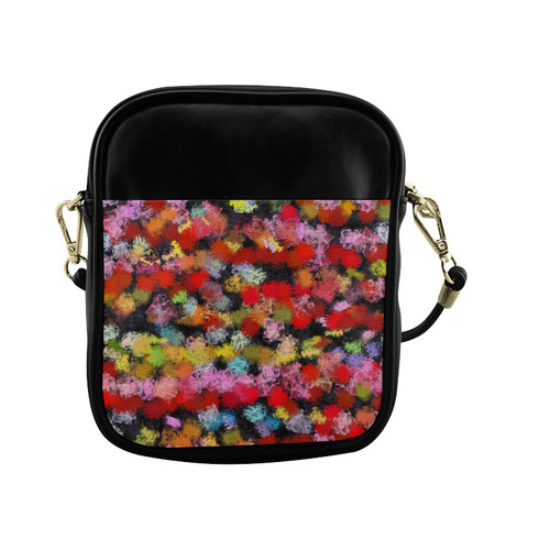 Colorful paint strokes Sling Bag (Model 1627)