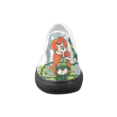 Poison Ivy Women's Unusual Slip-on Canvas Shoes (Model 019)