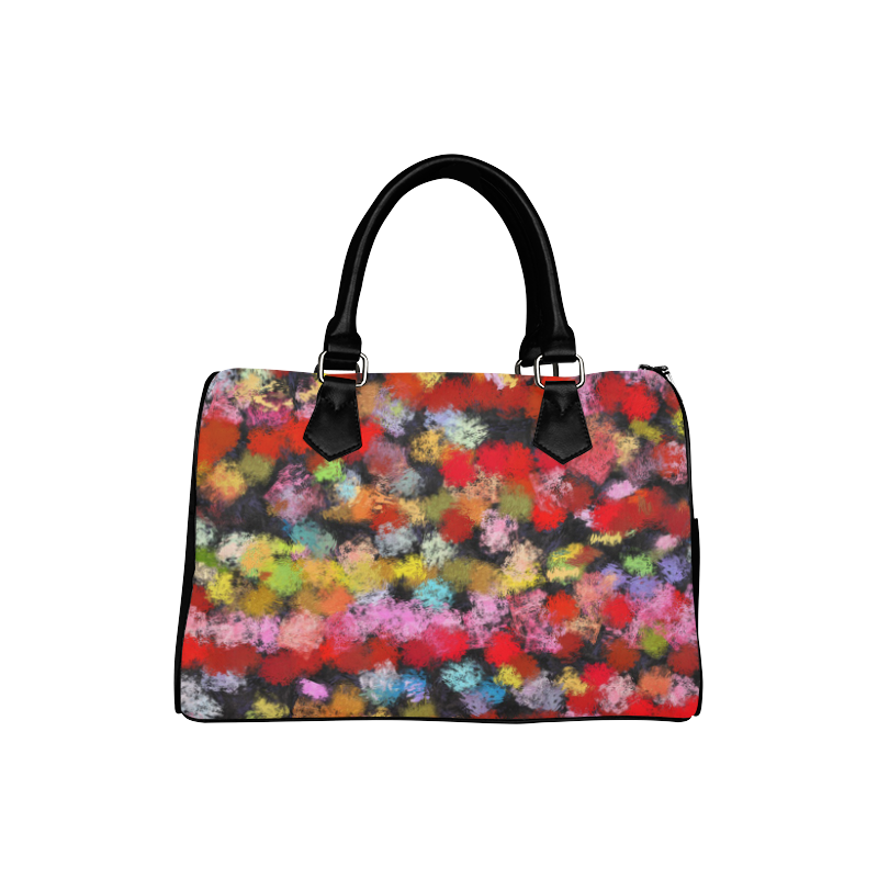 Colorful paint strokes Boston Handbag (Model 1621)