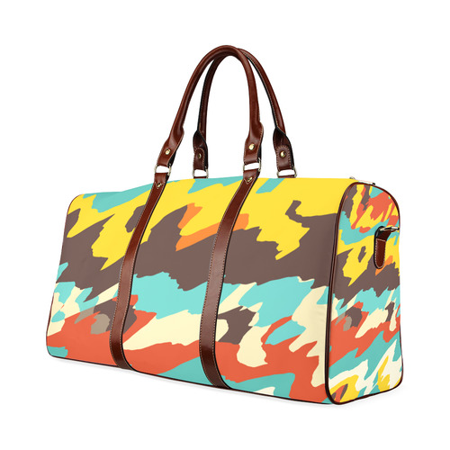 Wavy retro  texture Waterproof Travel Bag/Large (Model 1639)