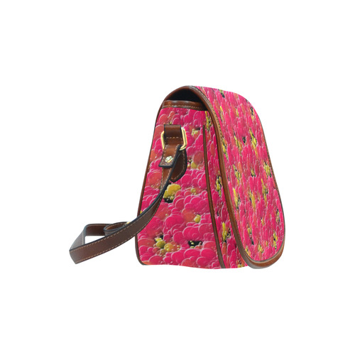 autum-color bust saddle bag-annabellerockz Saddle Bag/Small (Model 1649) Full Customization