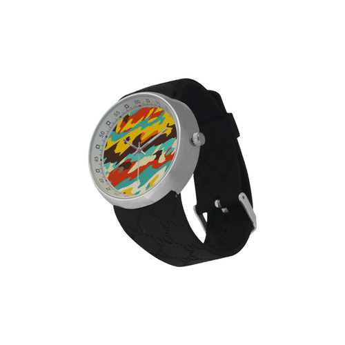 Wavy retro  texture Men's Resin Strap Watch(Model 307)