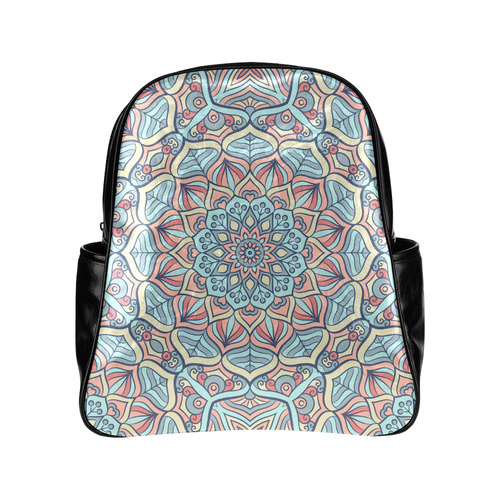 Beautiful Mandala Design Multi-Pockets Backpack (Model 1636)