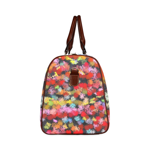 Colorful paint strokes Waterproof Travel Bag/Small (Model 1639)