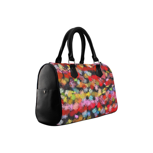 Colorful paint strokes Boston Handbag (Model 1621)