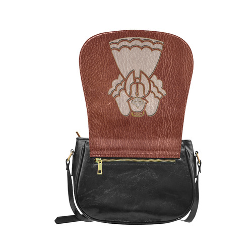 Leather-Look Christmas Angel Classic Saddle Bag/Large (Model 1648)