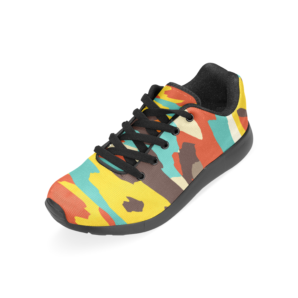 Wavy retro  texture Men’s Running Shoes (Model 020)