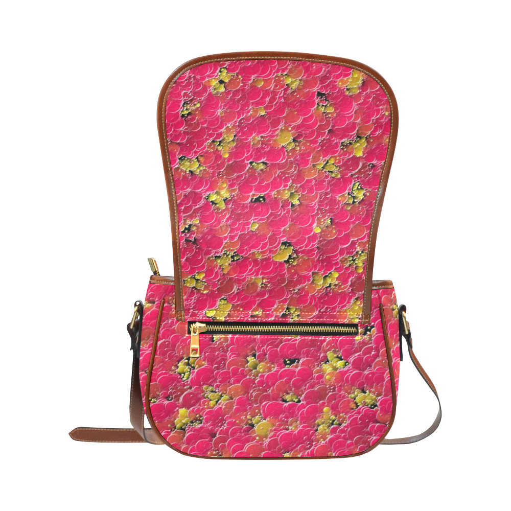 autum-color bust saddle bag-annabellerockz Saddle Bag/Small (Model 1649) Full Customization