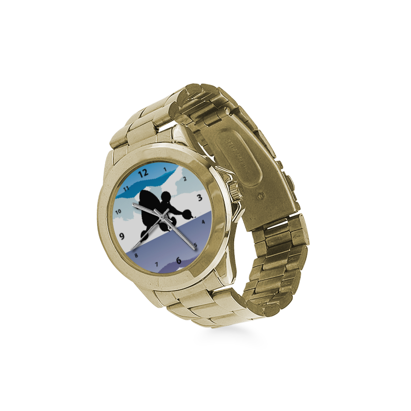 Black Poodle Rockin the Rockies 2 Custom Gilt Watch(Model 101)