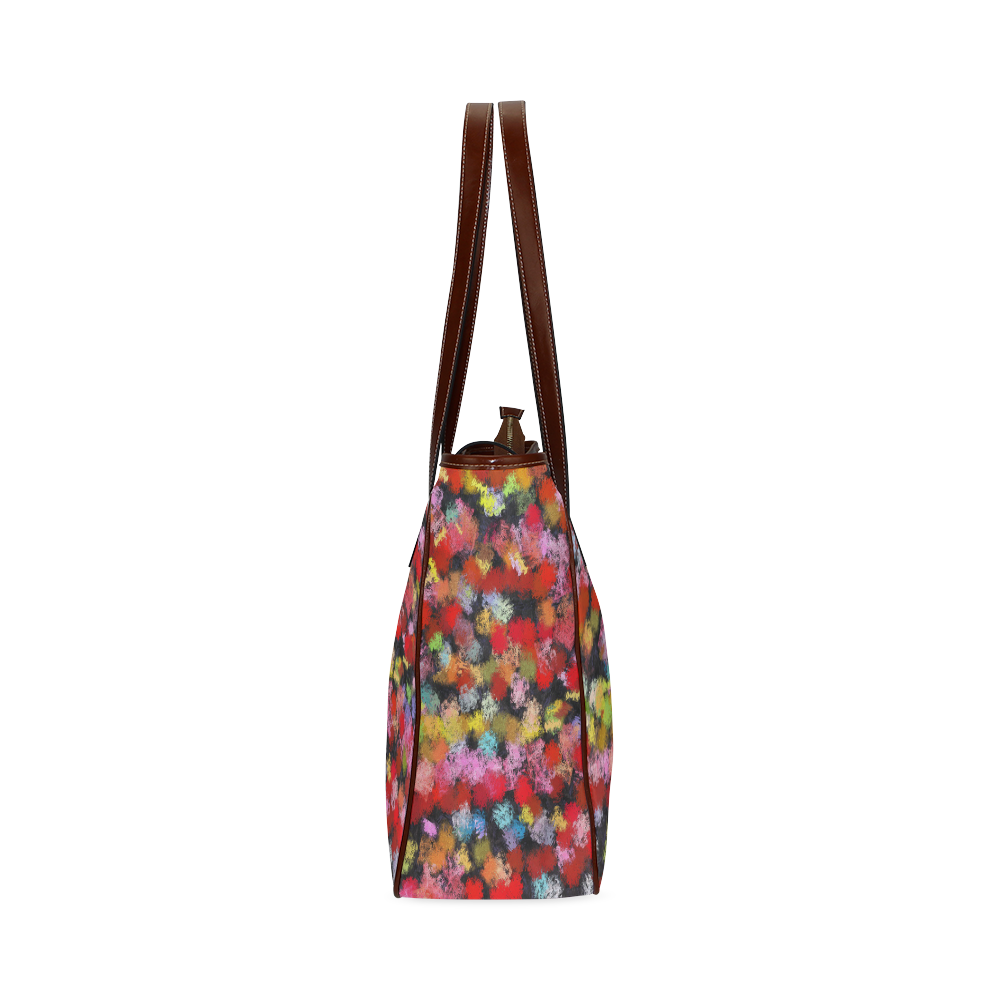 Colorful paint strokes Classic Tote Bag (Model 1644)