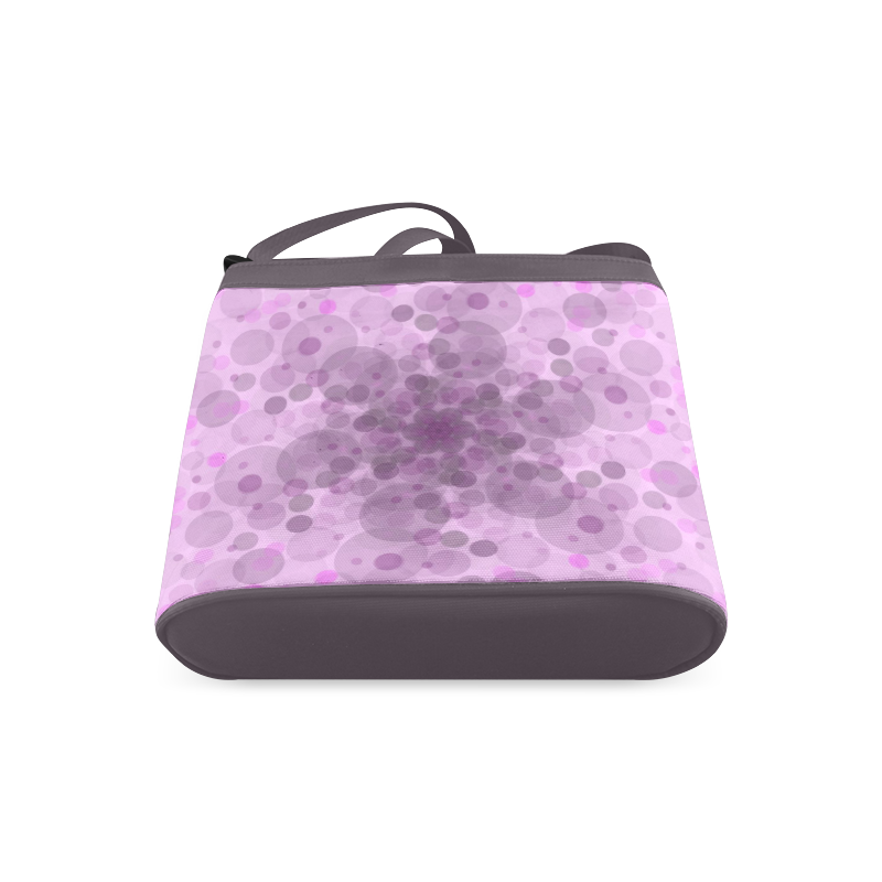 Circles in purple Crossbody Bags (Model 1613)