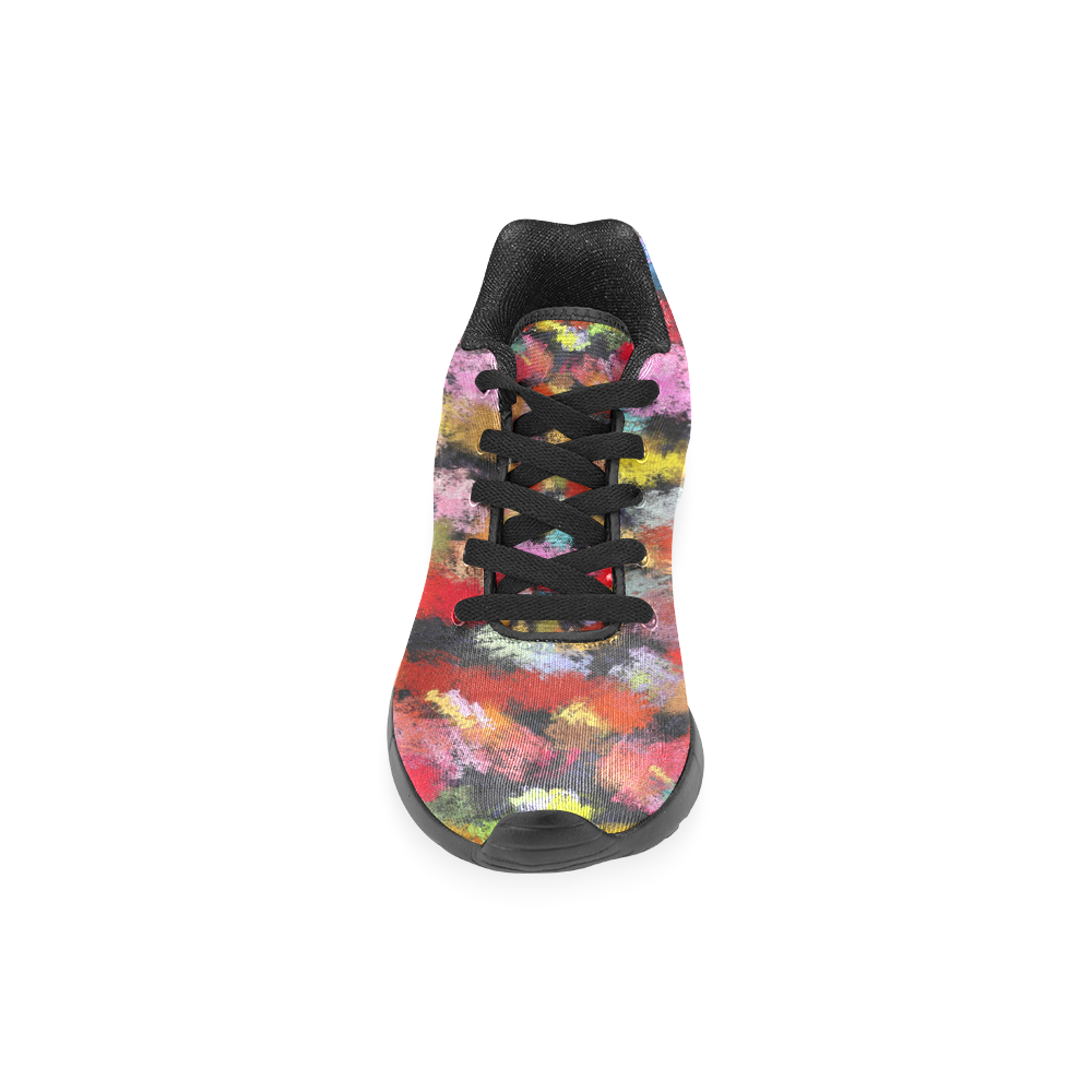 Colorful paint strokes Women’s Running Shoes (Model 020)