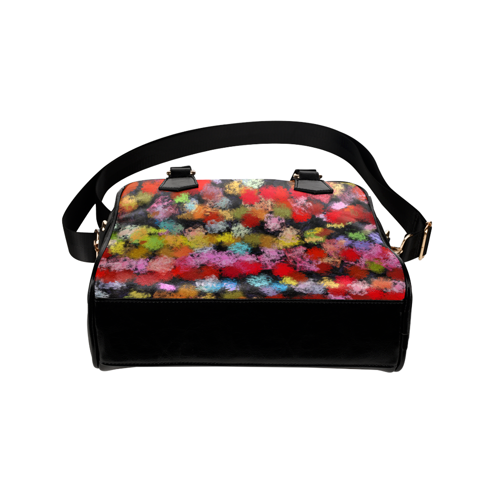 Colorful paint strokes Shoulder Handbag (Model 1634)
