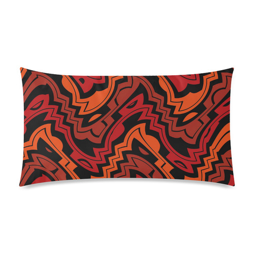 Heat Wave Rectangle Pillow Case 20"x36"(Twin Sides)