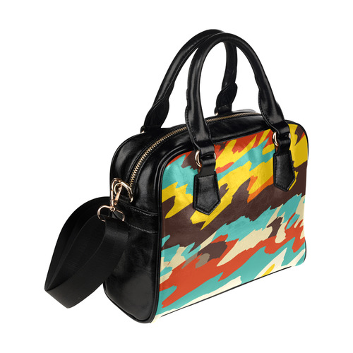 Wavy retro  texture Shoulder Handbag (Model 1634)