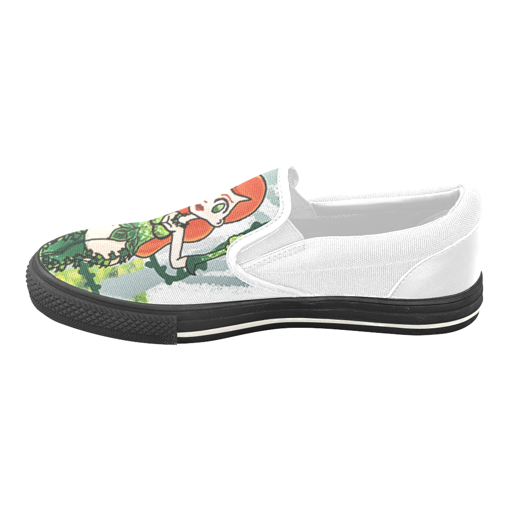 Poison Ivy Women's Unusual Slip-on Canvas Shoes (Model 019)