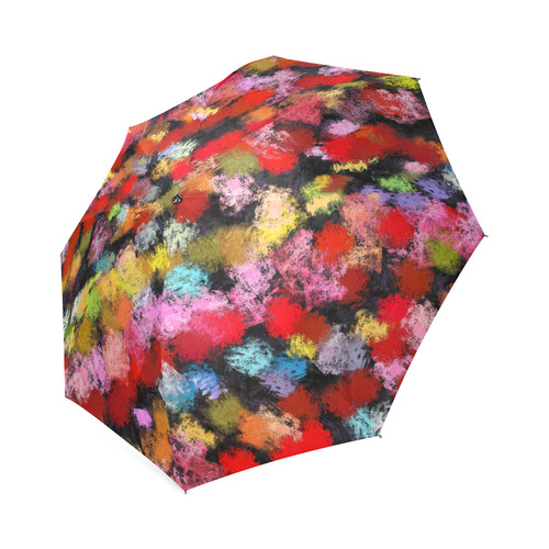 Colorful paint strokes Foldable Umbrella (Model U01)