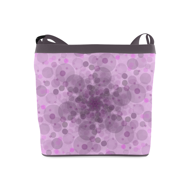 Circles in purple Crossbody Bags (Model 1613)