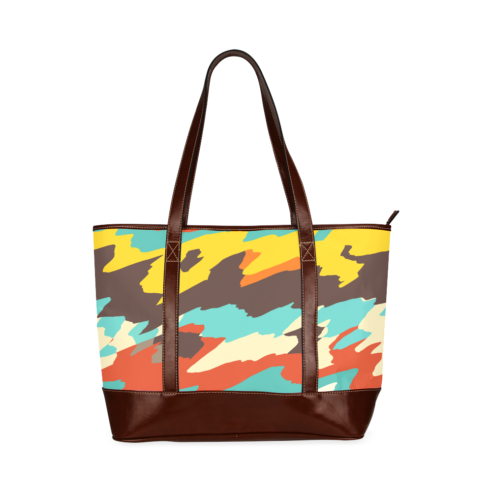 Wavy retro  texture Tote Handbag (Model 1642)