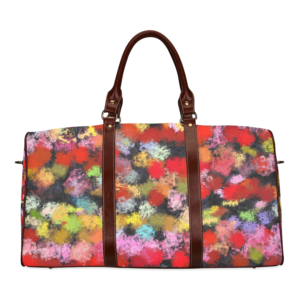 Colorful paint strokes Waterproof Travel Bag/Large (Model 1639)