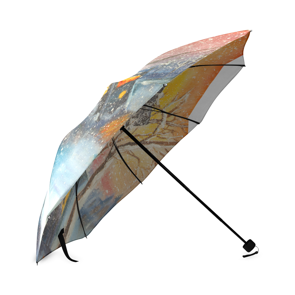 snowy day Foldable Umbrella (Model U01)