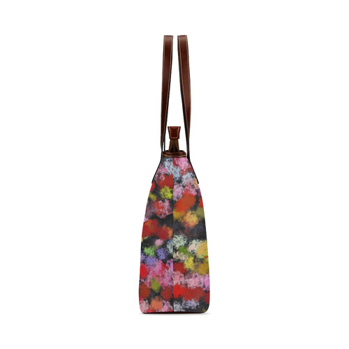 Colorful paint strokes Shoulder Tote Bag (Model 1646)