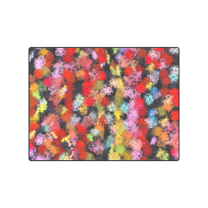 Colorful paint strokes Blanket 50"x60"