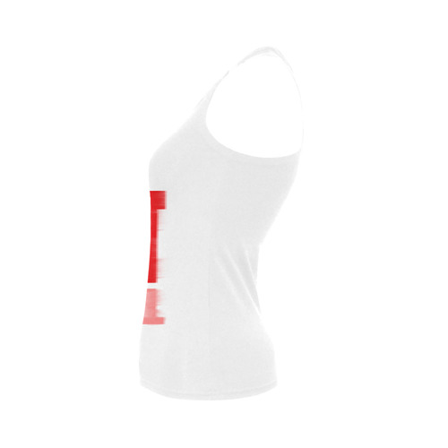 Searing heat with reflection Women's Shoulder-Free Tank Top (Model T35)