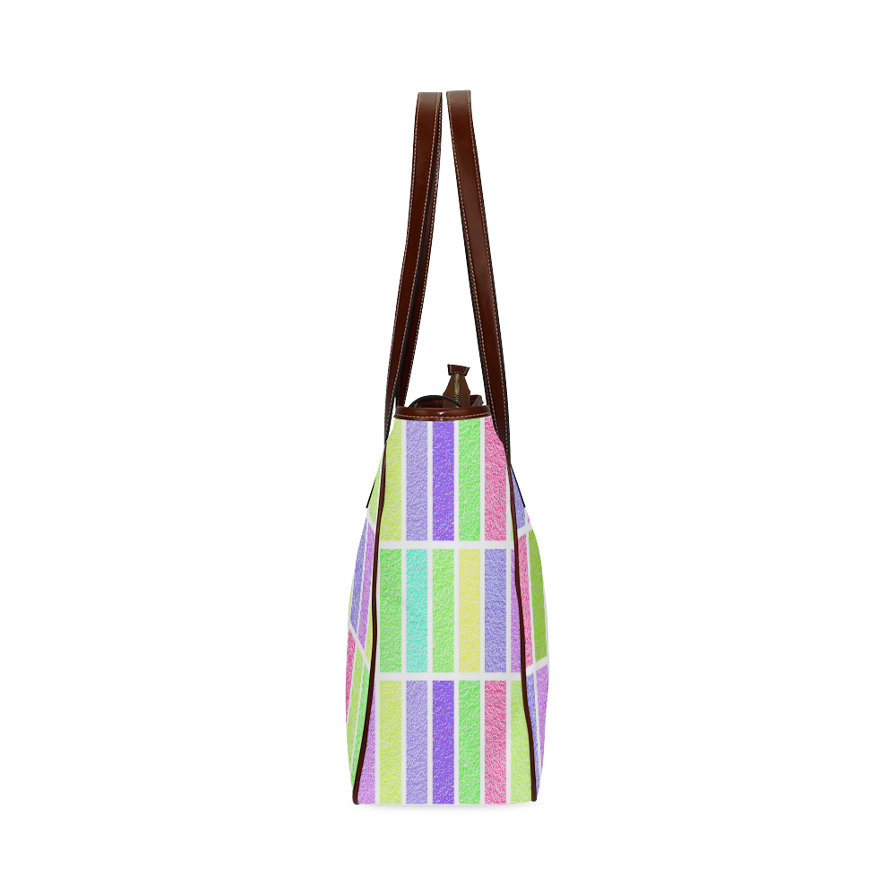 Pastel rectangles Classic Tote Bag (Model 1644)