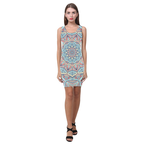 Beautiful Mandala Design Medea Vest Dress (Model D06)