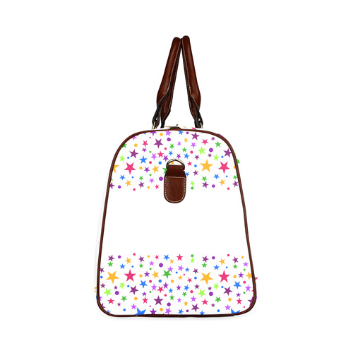 Colorful stars Waterproof Travel Bag/Large (Model 1639)