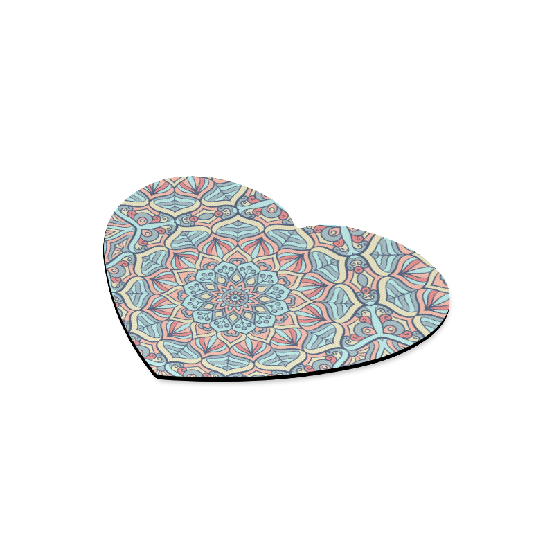 Beautiful Mandala Design Heart-shaped Mousepad