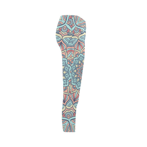 Beautiful Mandala Design Capri Legging (Model L02)