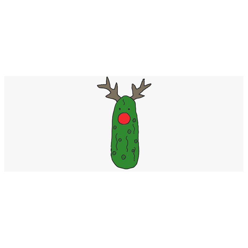 Funny Christmas Reindeer Pickle Art Custom Morphing Mug