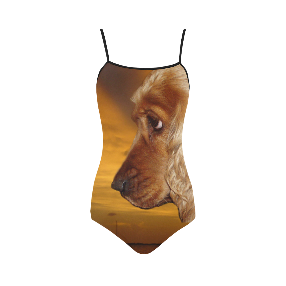 Dog Cocker Spaniel Strap Swimsuit ( Model S05)